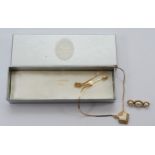Christian Dior, a gemset necklace and brooch, with box, 25g