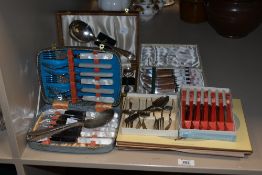 A selection of silver plated flatware and cutlery sold together with John Speed's England 'A