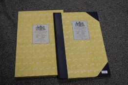 A large coloured facsimile with protection cover, first edition by John Speed, England, edited by