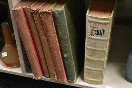 A group of 5 books, to include Goethe Fauft, From Edenvale to the Plains of York, His Majesty's