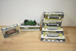 A Wrenn 00 gauge 2206 BR 0-6-0 Tank Engine 31340 along with five Wagons, W4644 Hopper x4 and
