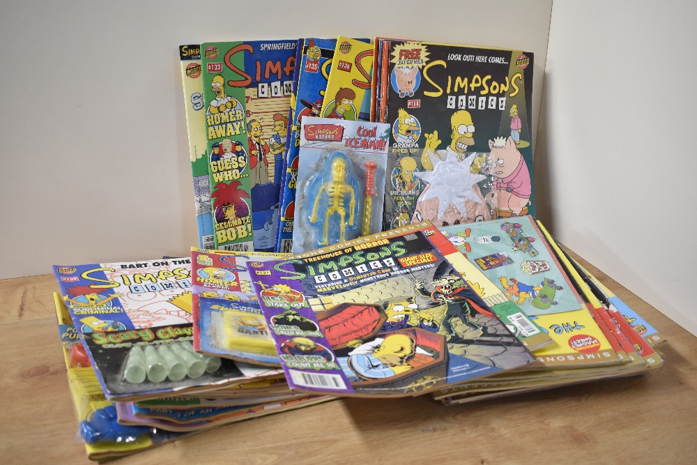 A collection of Simpsons Comics, 2006 onwards including collectors editions Best of Bart and Best of
