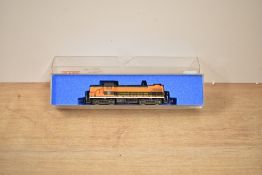 A Kato 17708 N Gauge Great Northern Locomotive in original box with internal packaging, very