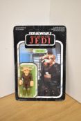 A Pallitoy 1983 LFL Kong Kong Star Wars Return of the Jedi Carded Figure, Ree-Yees, in original