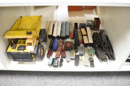 A collection of 00 gauge playworn Loco's, Rolling Stock and track along with a Tonka pressed steel