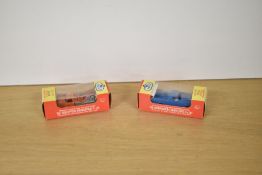 Two Fun-Ho Die-casts, No 53 Breakdown Truck orange & silver and No 57 Holden Utility Runabout blue ,