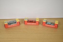 Three Fun-Ho Die-casts, No 33 Rolls Royce Phantom V red, No 33 Rolls Royce Phantom V aqua and No