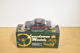 A Lansdowne Models (Brooklin Models) 1:43 scale die-cast, LDM 15A 1967 Rover P5B, maroon, in