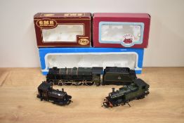 Three 00 gauge Engines, Airfix 54121-3 4-6-0 BR Loco & Tender Royal Scot 46100, 54152-7 0-4-2 GWR