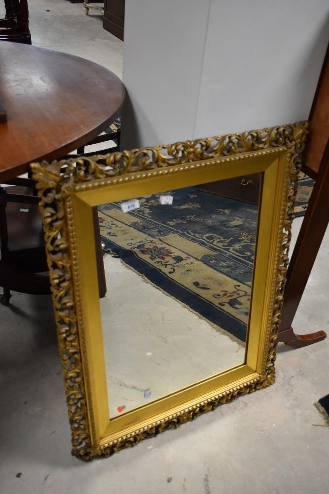 A 19th century gilt frame wall mirror (some damage to corner), approx. 77 x 64cm