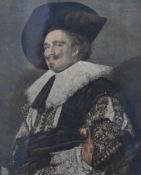 After Frans Hals (Dutch, 1582-1666) a colour print of his world famous painting 'The Laughing