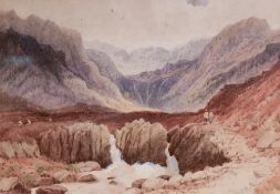 G.H Pettitt (British 19th century) a group of three Lake District scene watercolours, including '