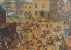 After Pieter Bruegel the Elder (Dutch c1525-1569) a modern colour print 'Children' renaissance