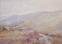 M.Shotton (19th/20th Century), watercolour, 'Dartmoor in Spring', signed to the lower left,