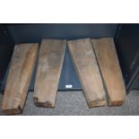 Four French Walnut gun stock blanks hand selected by a master gunsmith