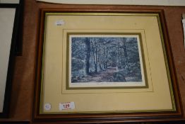 After K Melling (Eng) print, Towards Elterwater, signed in pencil by artist numbered 227/750, framed