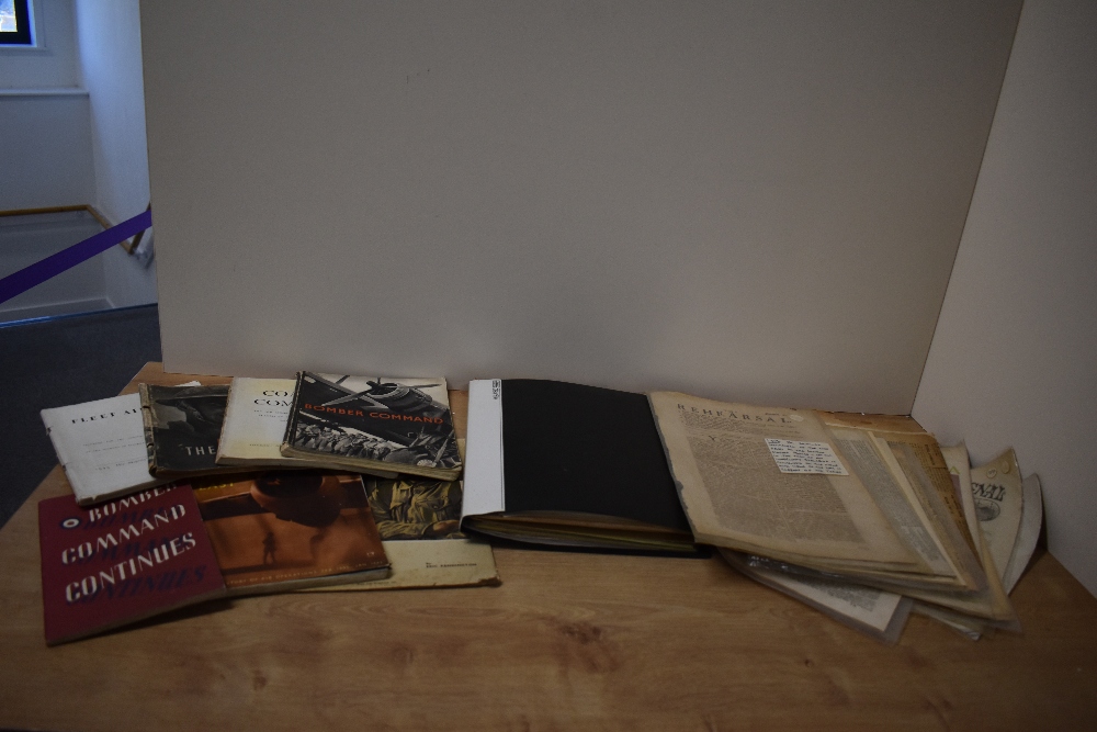Militaria. A collection of Second World War era ephemera and printed materials. Includes: a folder