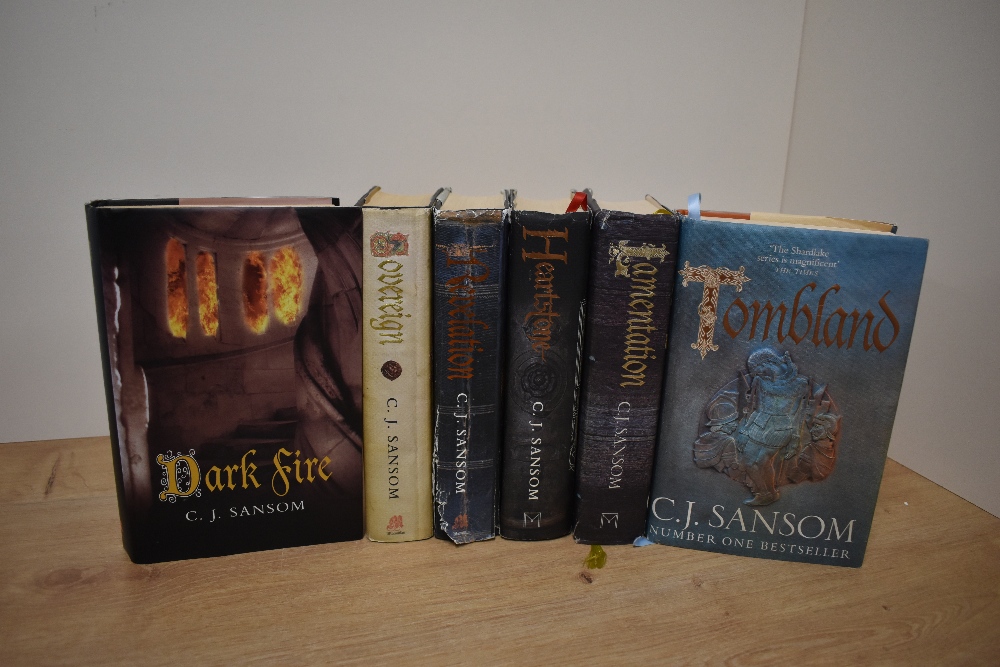 Literature. C. J. Sansom. Six titles from the Shardlake series. Hardbacks in dust jackets. Condition