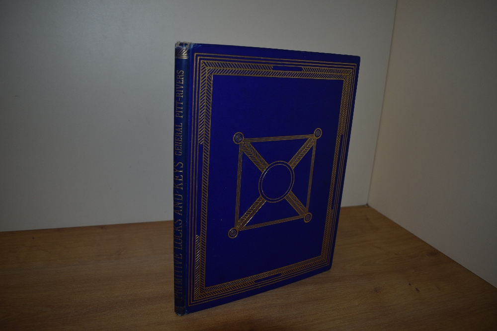 Locks and Keys. Pitt-Rivers, Lieut-General - On the Development and Distribution of Primitive