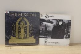 A Damned and Mission two album lot - punk / goth rock interest
