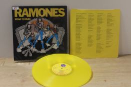 A Ramones ' road to ruin ' rare yellow vinyl issue - punk interest