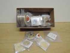 A collection of Windsor Mint Medallions, mixed sizes including Saint George and the Dragon, Queen