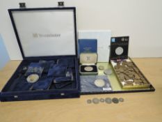 A collection of GB Coins including George IV 1822 Farthing, Queen Victoria 1848 Silver Four Pence,