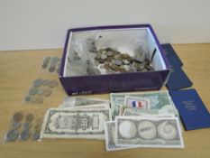 A collection of GB Coins including 1953 oin Set x3, First Decimal Coin Set x3, modern Crowns,