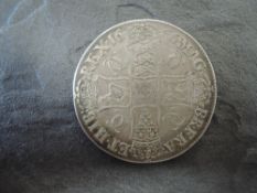 A Charles II 1666 Silver Crown, bust facing right, CAROLVS II DEI GRATIA, reverse, crowned cruciform