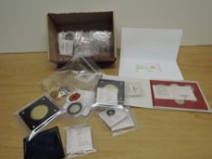 A collection of Windsor Mint Medallions, mixed sizes including Great Britains Gardens, 2 Euro