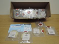 A collection of Windsor Mint Medallions, mixed sizes including Concorde x3, Banknotes Golden Bars