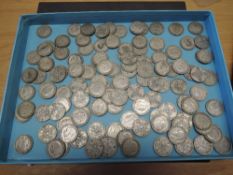A collection of GB Silver Florins, 1920-1946, mainly 1920's and 1930's, total weight 1280g