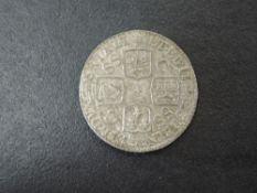 A 1723 George I Silver South Sea Company Shilling, SSC in angles