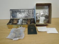 A collection of GB Copper, Brass and Cupronickel Coins including Queen Victoria Pennies, George V