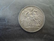 A Edward VII 1902 Silver Crown, bust facing right, EDWARD VII DEI GRA:BRITT:OMN:REX FID:DEF:IND: