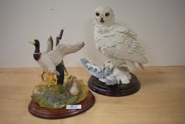 A limited edition Border Fine Arts study 'Lifitng Off' number B0182, 492/2500 by David Walton sold