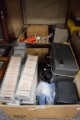 A Kodak Instamatic M55-L movie projector and a Hanimex Argus 85mm Projector sold with a selection of