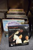 A box of assorted classical and related vinyl albums, to include The Two Grands Rawicz & Landauer,