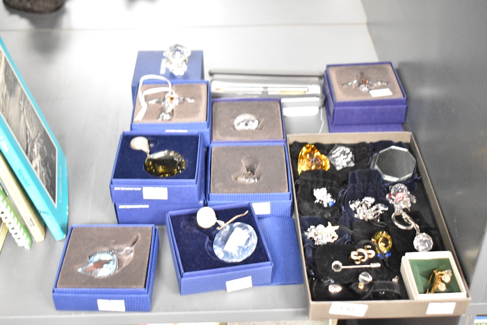 A group of Swarovski jewellery, to include broaches and earrings ect