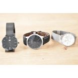 Three fashion wristwatches, comprising Universal Titanium, LS and Joules