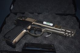 A Walther CP88 Compertition CO2 .177 Air Pistol with black pistol grip and serial number AG18279763,