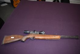 A H.Weihrauch Sportwaffen HW 77K .22 Air Rifle with Weihrauch HW440MA scope fitted