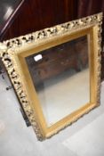 A 19th Century gilt frame wall mirror