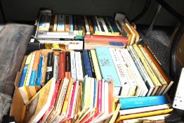 Two cartons of assorted genre books including John Betjeman-Letters Volume one and HE Bates-The