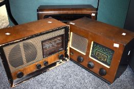 Three vintage radios including a Cossor Melody Maker model 5230, a Kolster-Brandes and an Etronic