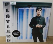 A sealed Johnny Marr ' Playland ' sealed aqua blue - 2014 - Mint / Mint - Indie / Smiths interest