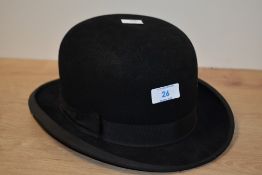 A vintage The Nilcro New Traro No 3 shape bowler hat