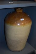 Local interest* a large buff stoneware flagon, named E Hudson & Co, Wine & Spirit Merchants