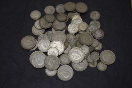 GB Silver Coins, Half Crown 1921, 1932,1939, 1941, 1942 x4, 1943, 1944, 1945, 1946, Florin 1933,