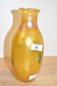 A John Ditchfield for glassform hand blown iridescent art glass, signed to base, No 1244, h21cm
